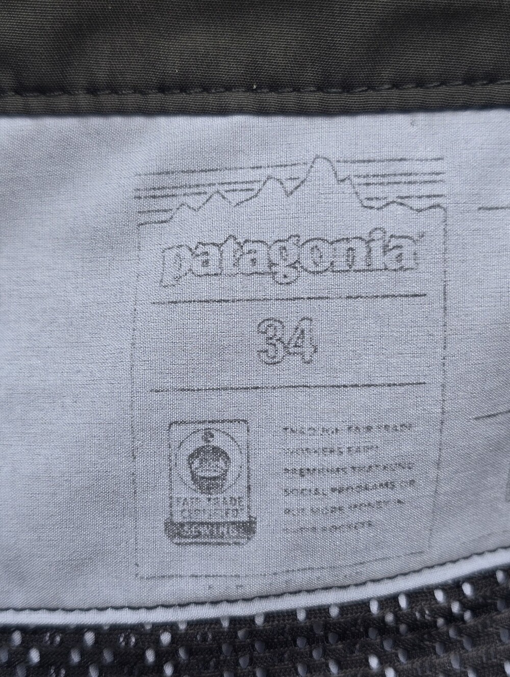 Patagonia Men's Hydropeak Hybred Board Shorts 34 Marine Fog Ink Black - Picture 3 of 9